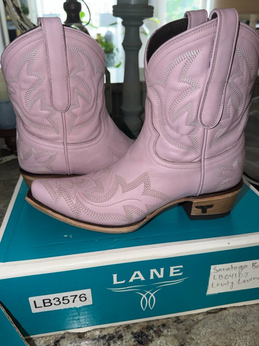 Lane Boots Saratoga Bootie Lovely Lavender 7.5